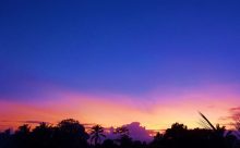 2018年 年末 のバリ島の夕景